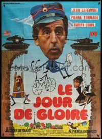 3y827 LE JOUR DE GLOIRE French 1p '76 Jacques Besnard's Le jour de gloire, wacky art of stars!