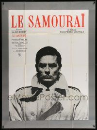 3y828 LE SAMOURAI French 1p '68 Jean-Pierre Melville film noir classic, c/u of Alain Delon!
