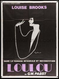 3y883 PANDORA'S BOX French 1p R70s different art of Louise Brooks by F. Gaborit, G.W. Pabst