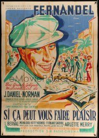 3y936 SI CA PEUT VOUS FAIRE PLAISIR French 1p '48 great art of Fernandel by Constantine Belinsky!