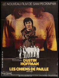 3y950 STRAW DOGS French 1p '72 Peckinpah, different image of Dustin Hoffman & Susan George!