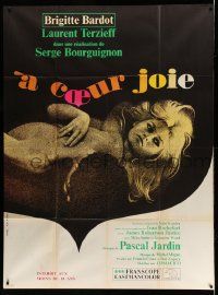 3y981 TWO WEEKS IN SEPTEMBER French 1p '67 A Coeur Joie, sexy naked Brigitte Bardot in love!