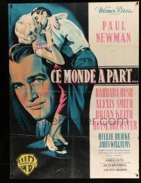 3y998 YOUNG PHILADELPHIANS French 1p '59 different Jean Mascii art of lawyer Paul Newman!