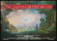 3y357 NEVERENDING STORY German 2p '84 Wolfgang Petersen, different fantasy art by Ulde Rico!
