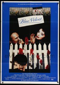 3y374 BLUE VELVET German 33x47 '87 David Lynch cult classic, Isabella Rossellini, Kyle McLachlan