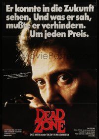 3y390 DEAD ZONE German 33x47 '84 Stephen King, Christopher Walken has the power to see the future!