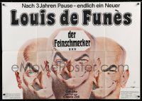 3y470 WING & THE THIGH German 33x47 '76 L'aile ou la cuisse, three images of Louis de Funes!