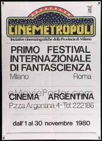 3y227 CINEMETROPOLI Italian 1p '80 first annual science fiction film festival in Milan, Italy!