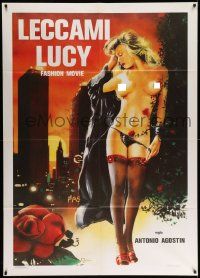 3y240 FASHION MOVIE Italian 1p R1985 D'Agostino's Leccumi Lucy, art of naked girl by Rulkiero!