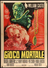 3y271 LET'S KILL UNCLE Italian 1p '66 William Castle, Nigel Green, cool different horror artwork!
