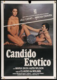 3y273 MAN FOR SALE Italian 1p '78 full-length naked Lilli Carati & Mircha Carven!
