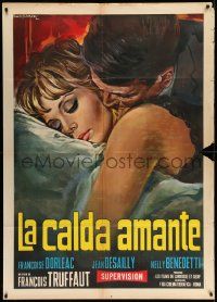 3y300 SOFT SKIN Italian 1p '64 Francois Truffaut's La Peau Douce, Gasparri art of Dorleac & lover!