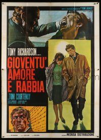 3y181 LONELINESS OF THE LONG DISTANCE RUNNER Italian 2p '66 Tony Richardson classic, Gasparri art!