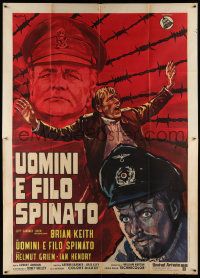 3y185 McKENZIE BREAK Italian 2p '71 ultimate World War II escape film, different Colizzi art!