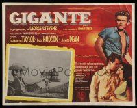 3y546 GIANT Mexican LC '57 classic image of James Dean reclined in car in front of Reata!