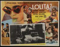 3y559 LOLITA Mexican LC 1962 Kubrick, sexy Sue Lyon watches James Mason in bed across the room!