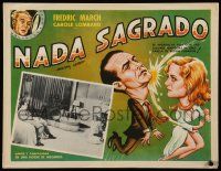 3y568 NOTHING SACRED Mexican LC R60s great art of sexy Carole Lombard socking Fredric March!