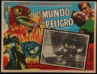 3y594 THEM Mexican LC R60s classic sci-fi, soldiers driving Jeep in sewer + cool border art!