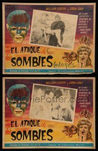 3y508 VALLEY OF THE ZOMBIES 4 Mexican LCs R50s one great monster image + cool different border art!