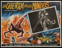 3y598 WAR OF THE WORLDS Mexican LC R70s great image of alien hand grabbing Ann Robinson!