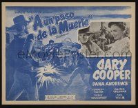 3y600 WESTERNER Mexican LC R60s art of cowboy Gary Cooper + inset photo with Doris Davenport!