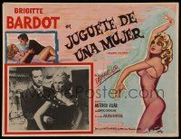 3y604 WOMAN LIKE SATAN Mexican LC '60 sexiest Brigitte Bardot in inset photo AND border art!