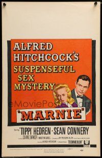 3y109 MARNIE WC '64 Sean Connery & Tippi Hedren in Alfred Hitchcock's suspenseful sex mystery!