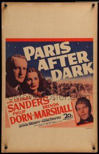 3y112 PARIS AFTER DARK WC '43 George Sanders, Brenda Marshall & Philip Dorn in WWII France!
