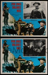 3y481 FOR A FEW DOLLARS MORE 8 Mexican LCs R70s Sergio Leone, great images of Clint Eastwood!