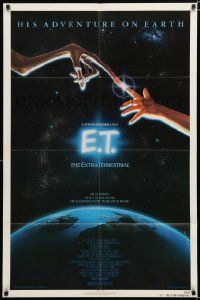3z244 E.T. THE EXTRA TERRESTRIAL NSS style 1sh '82 Steven Spielberg classic, John Alvin art!