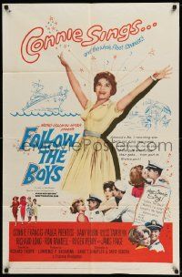 3z292 FOLLOW THE BOYS 1sh '63 Connie Francis sings and the whole Navy fleet swings!