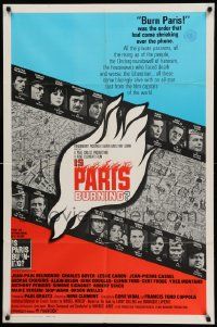 3z426 IS PARIS BURNING int'l 1sh '66 Rene Clement's Paris brule-t-il, World War II all-star cast!