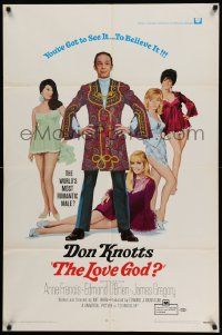 3z512 LOVE GOD 1sh '69 Don Knotts is the world's most romantic male with sexy babes!