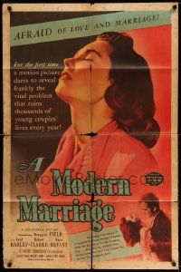 3z567 MODERN MARRIAGE 1sh '50 why 1 out of 3 marriages end in divorce, afraid of love & marriage!