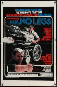 3z578 MR. NO LEGS 1sh '81 Richard Jaeckel, wild action, wheelchair & guns image!