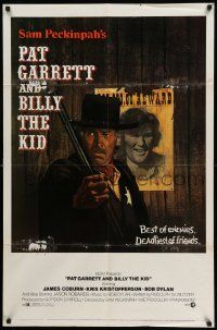 3z673 PAT GARRETT & BILLY THE KID 1sh '73 James Coburn, Kris Kristofferson, Lesser art!