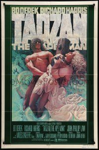 3z867 TARZAN THE APE MAN advance 1sh '81 John Derek, art of sexy Bo Derek by Michaelson!