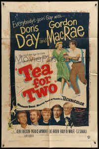 3z870 TEA FOR TWO 1sh '50 Doris Day & MacRae hitch their lovin' to a song & take everyone along!