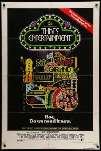 3z884 THAT'S ENTERTAINMENT 1sh '74 classic MGM Hollywood scenes, it's a celebration!