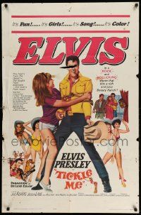3z901 TICKLE ME 1sh '65 Elvis Presley is fun, way out wild & wooly, spooky & full of joy and jive!