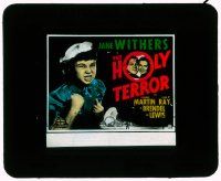4a108 HOLY TERROR glass slide '37 tough girl Jane Withers in sailor suit, Tony Martin, Joan Davis!