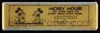 4a163 PIONEER DAYS set of 2 1.5x5.25 English glass slides '30 Mickey Mouse, in its original box!