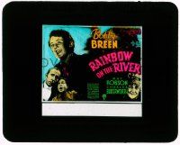 4a168 RAINBOW ON THE RIVER glass slide '36 teen Bobby Breen singing in New Orleans!