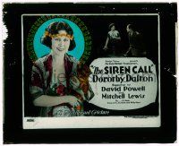 4a193 SIREN CALL glass slide '22 Dorothy Dalton is a dance hall girl with fur trader boyfriends!