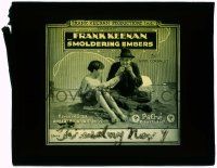 4a199 SMOLDERING EMBERS glass slide '20 Frank Keenan runs off w/ his infant son & becomes a tramp!