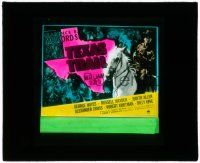 4a215 TEXAS TRAIL glass slide '37 William Boyd as Hopalong Cassidy riding on horseback!