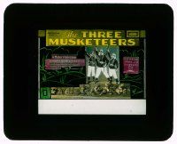 4a217 THREE MUSKETEERS glass slide '33 modern version of Dumas' classic with young John Wayne!