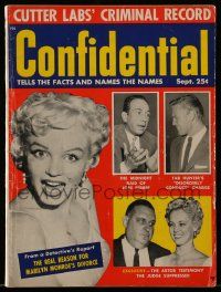 4a255 CONFIDENTIAL magazine September 1955 the real reason behind Marilyn Monroe's divorce!