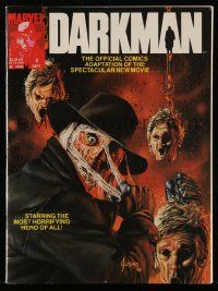 4a257 DARKMAN #1 magazine '90 the official Marvel Comics adaptation of the spectacular new movie!