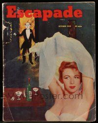 4a258 ESCAPADE magazine October 1955 meet master artist Henry Clive, story by Ray Bradbury!